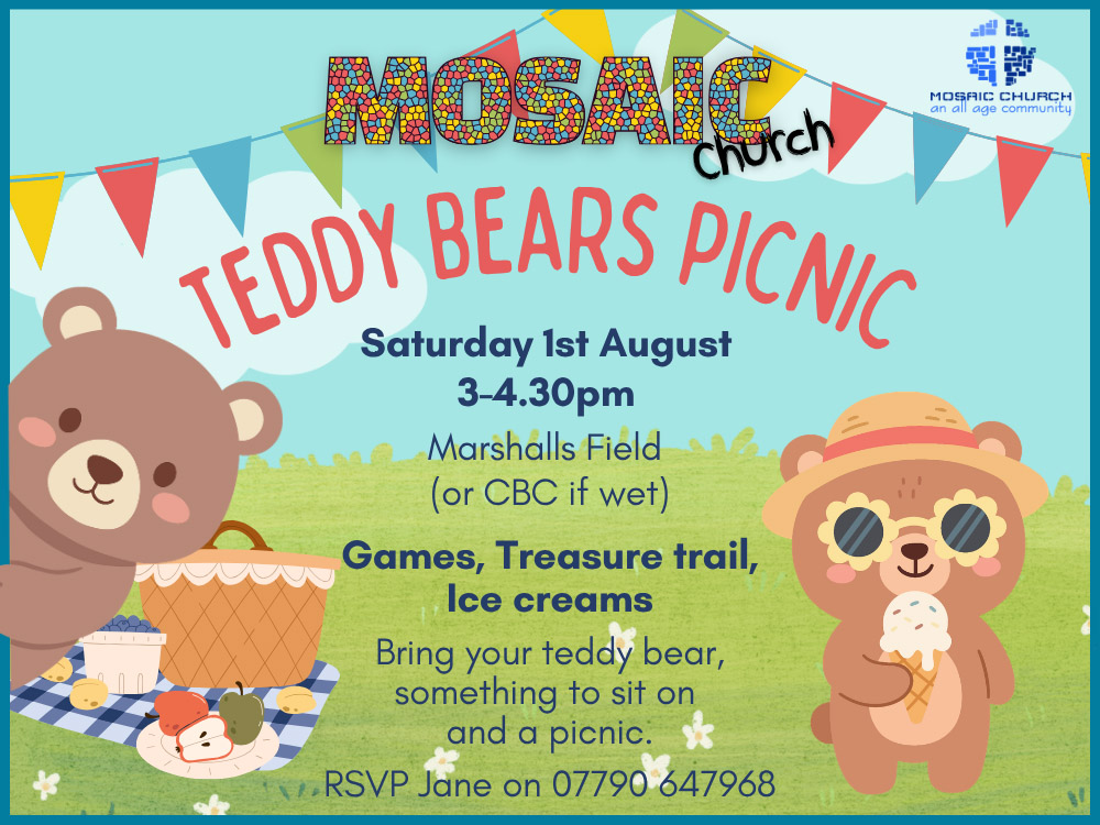 Mosaic Aug Teddy Bears Picnic 